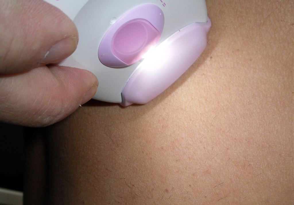 white pink hair epilator