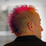 man with unique hair style